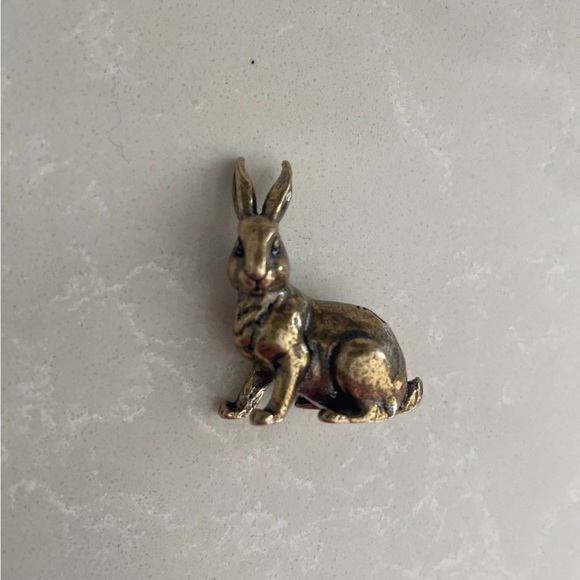 Gold Rabbit Figurine - Picture 3 of 4